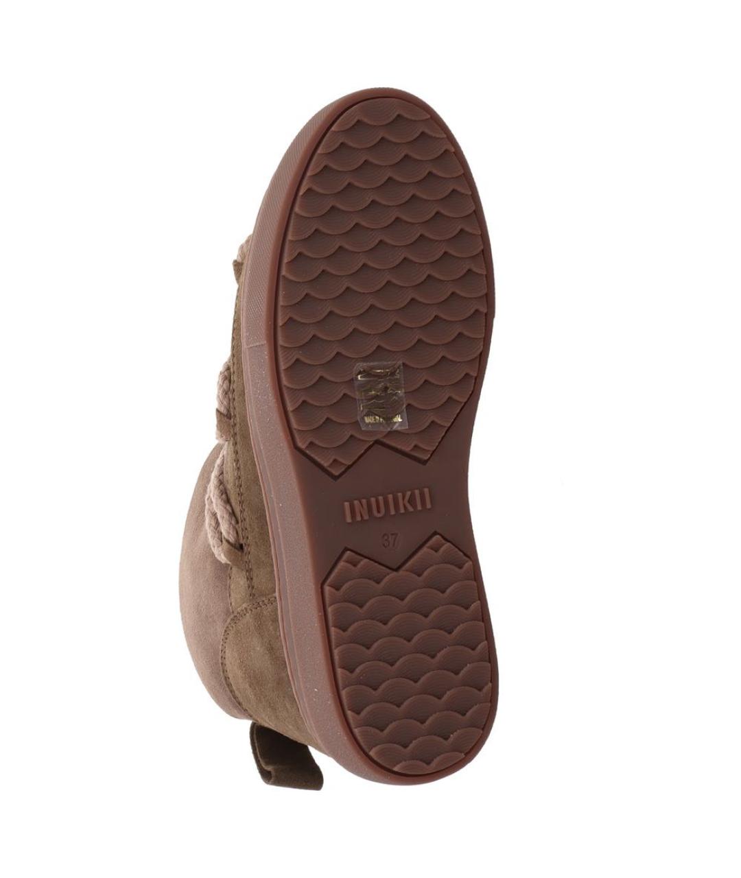 INUIKII Коричневые замшевые ботинки, фото 5