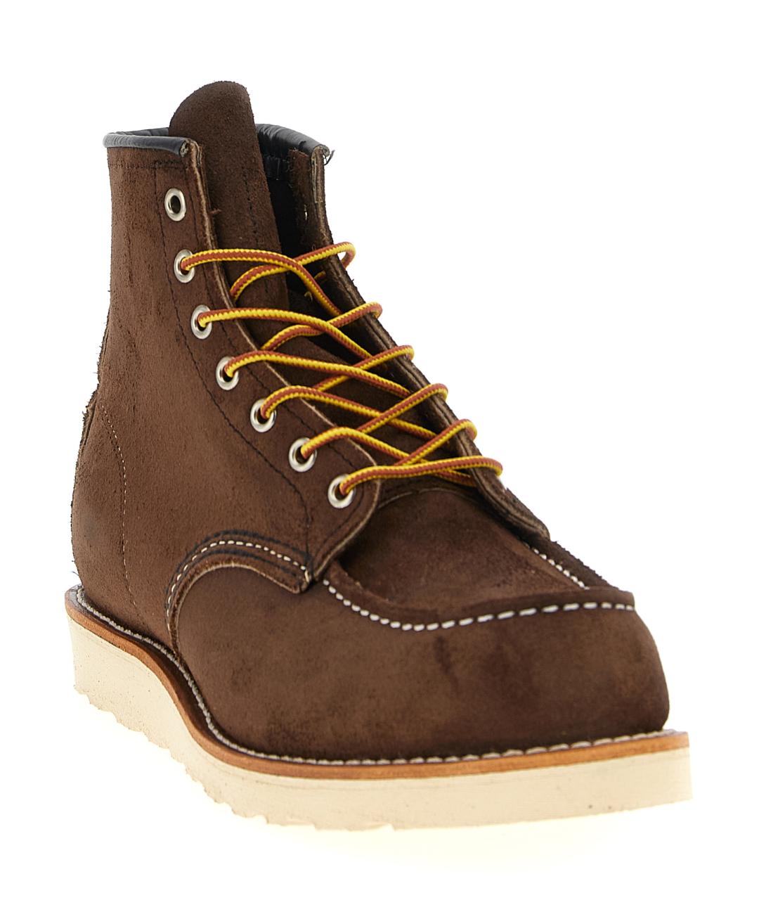 RED WING Коричневые кожаные высокие ботинки, фото 2