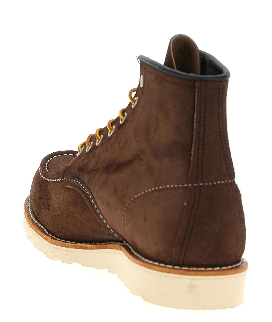 RED WING Коричневые кожаные высокие ботинки, фото 3