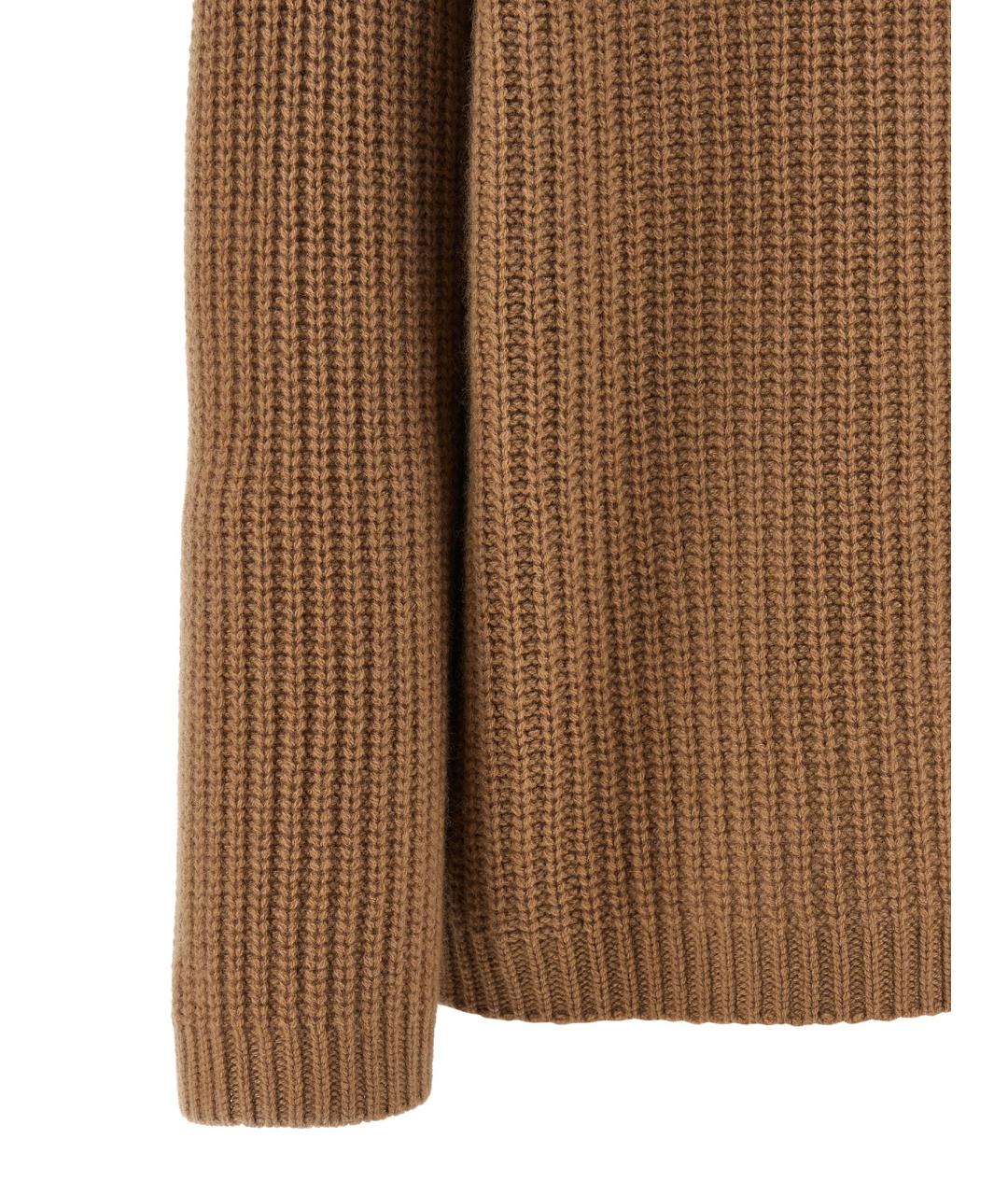BE YOU Коричневый кашемировый джемпер / свитер, фото 4