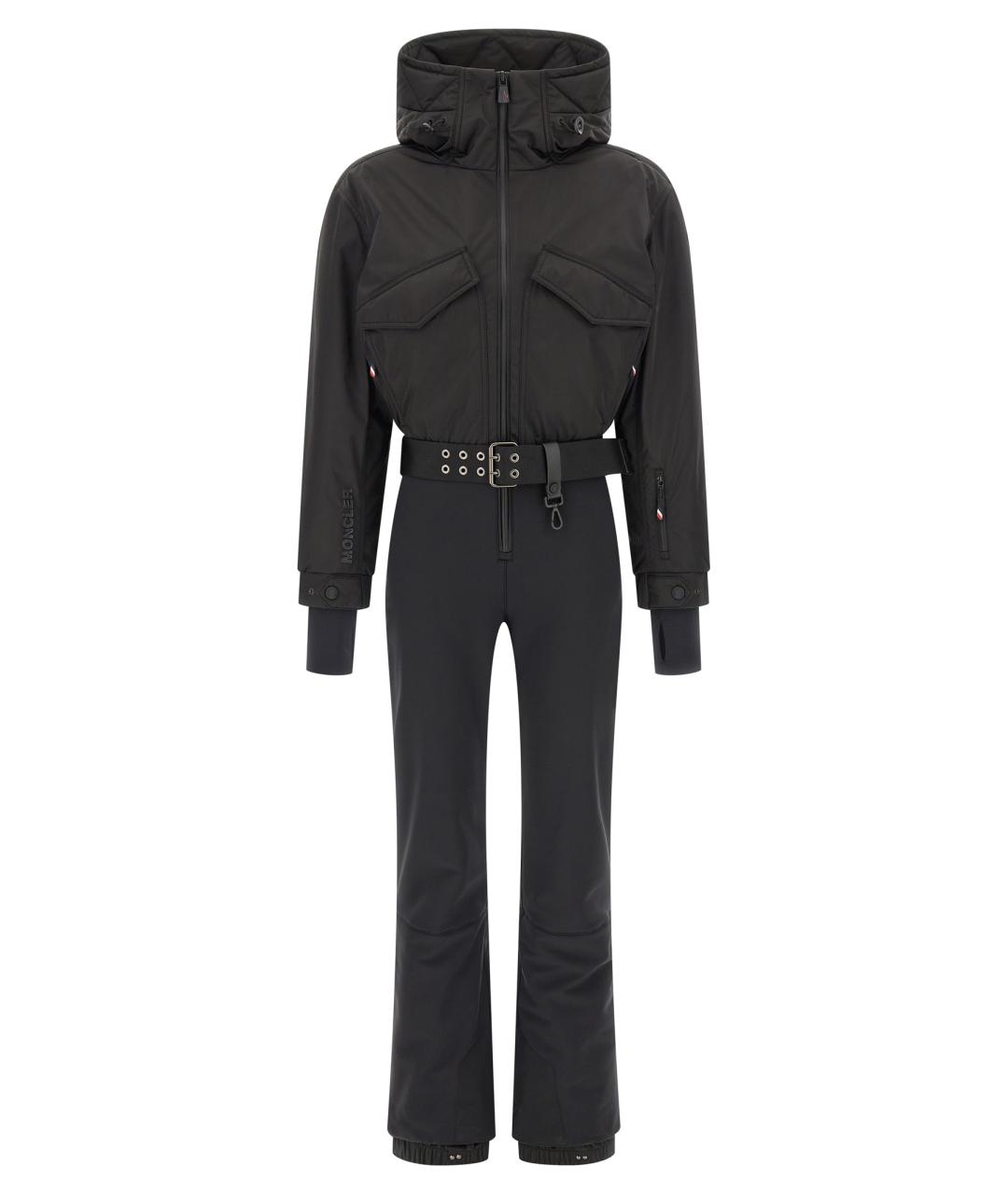 MONCLER GRENOBLE Черный полиэстеровый комбинезон, фото 1