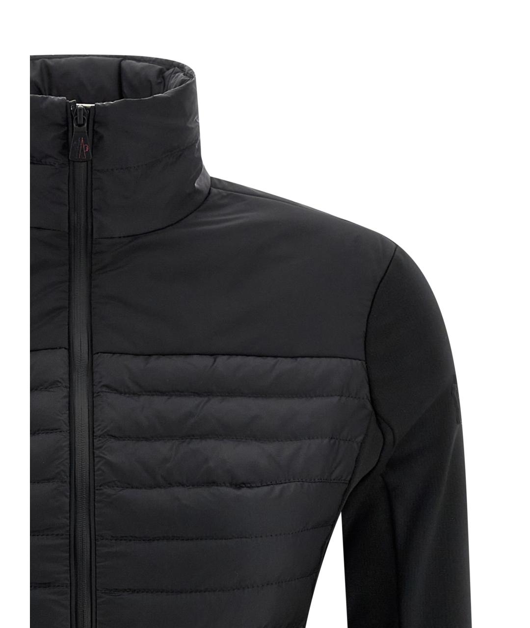 MONCLER GRENOBLE Черный полиамидовый кардиган, фото 3