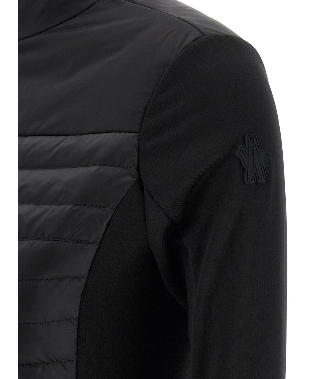 MONCLER GRENOBLE Черный полиамидовый кардиган, фото 4