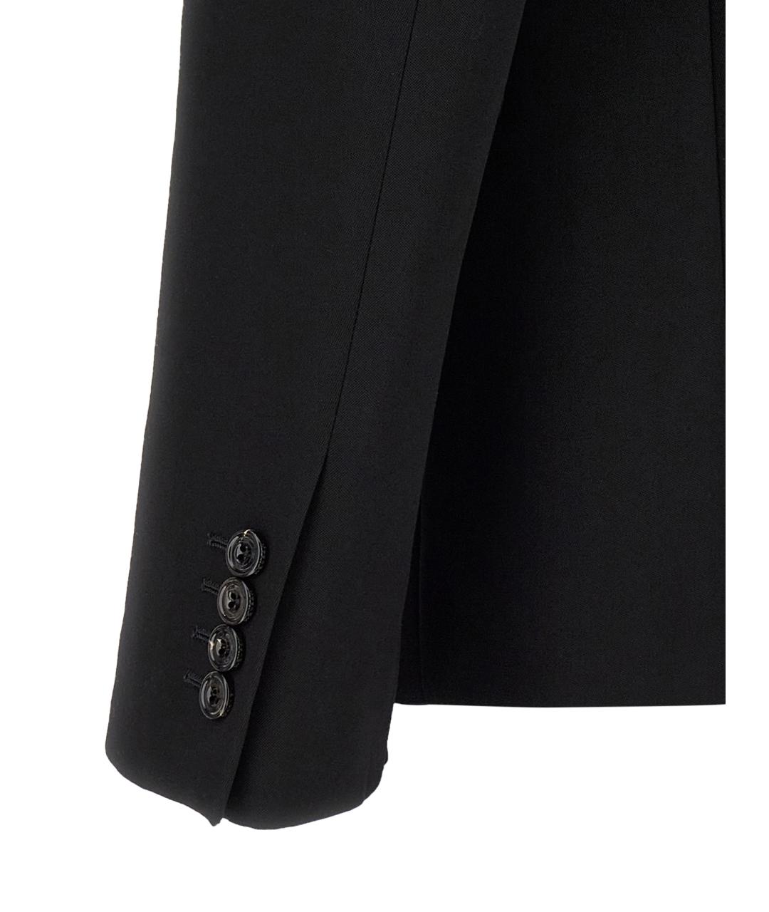 ALEXANDER MCQUEEN Черный шерстяной пиджак, фото 4