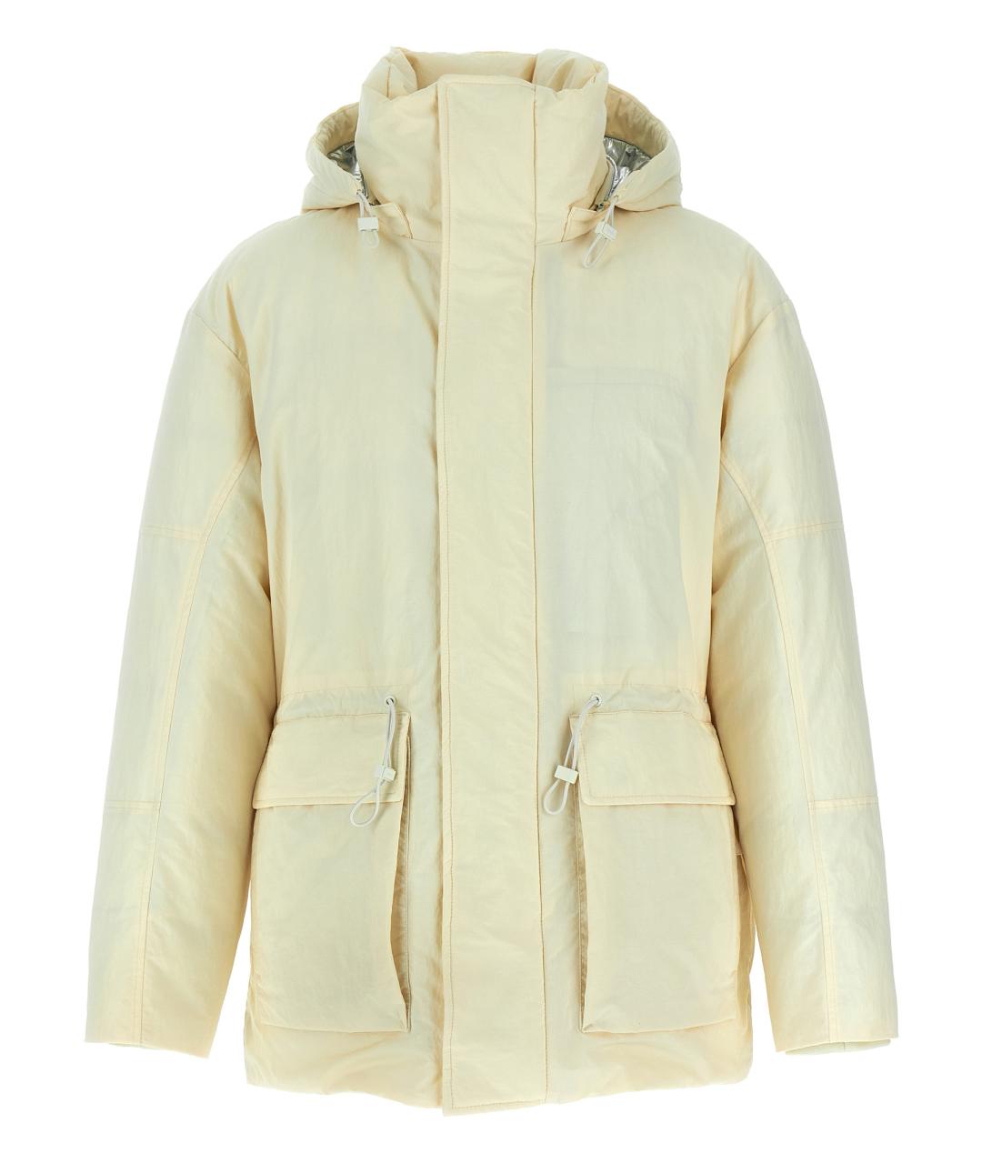 LAMINAR Белый полиэстеровый пуховик, фото 1