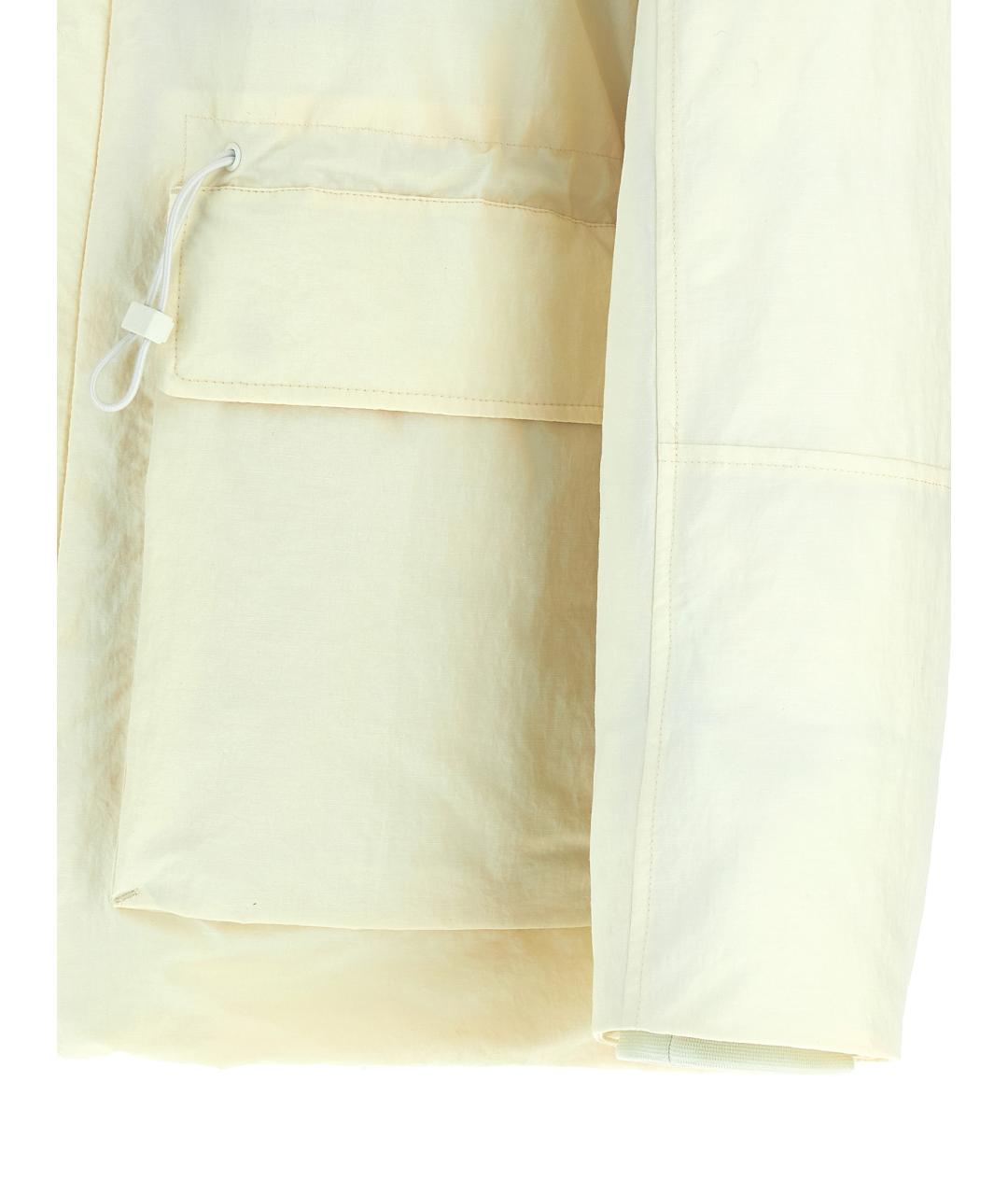 LAMINAR Белый полиэстеровый пуховик, фото 5