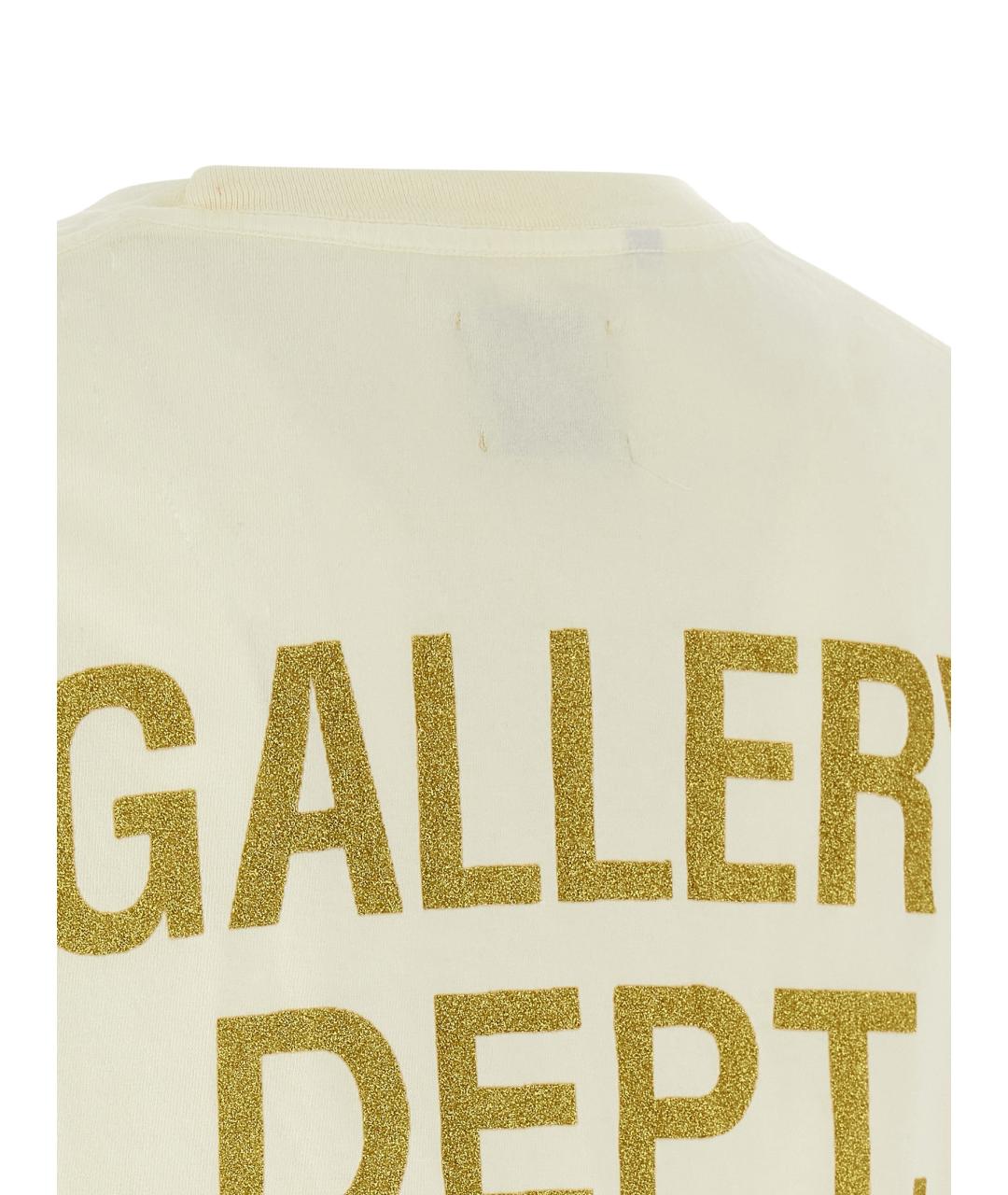Gallery Dept Бежевая хлопковая футболка, фото 4