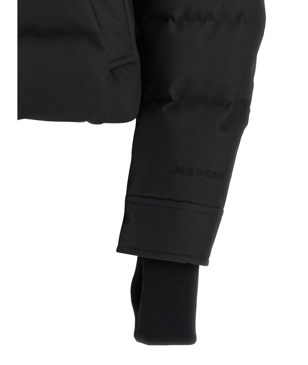 ALEXANDER MCQUEEN Черный полиамидовый пуховик, фото 4