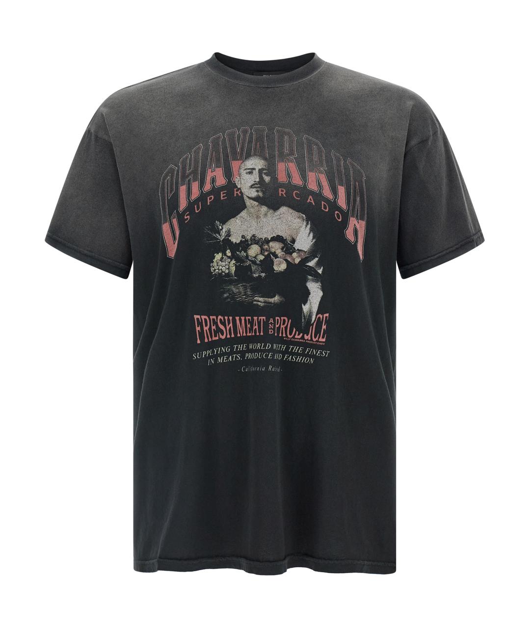 WILLY CHAVARRIA Черная хлопковая футболка, фото 1