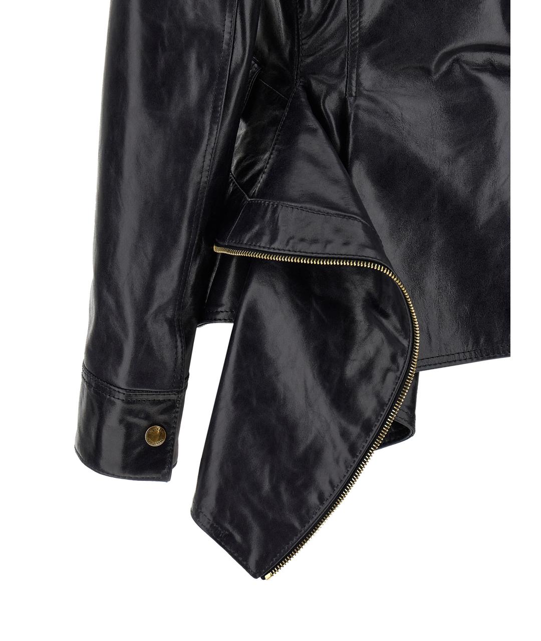 ALEXANDER MCQUEEN Черная кожаная куртка, фото 4