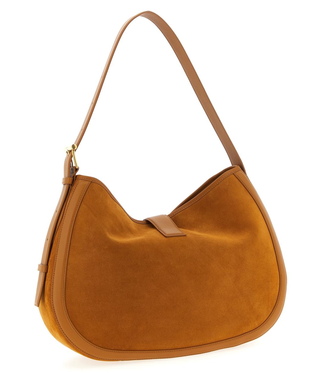 ALEXANDER MCQUEEN Коричневая кожаная сумка через плечо, фото 2