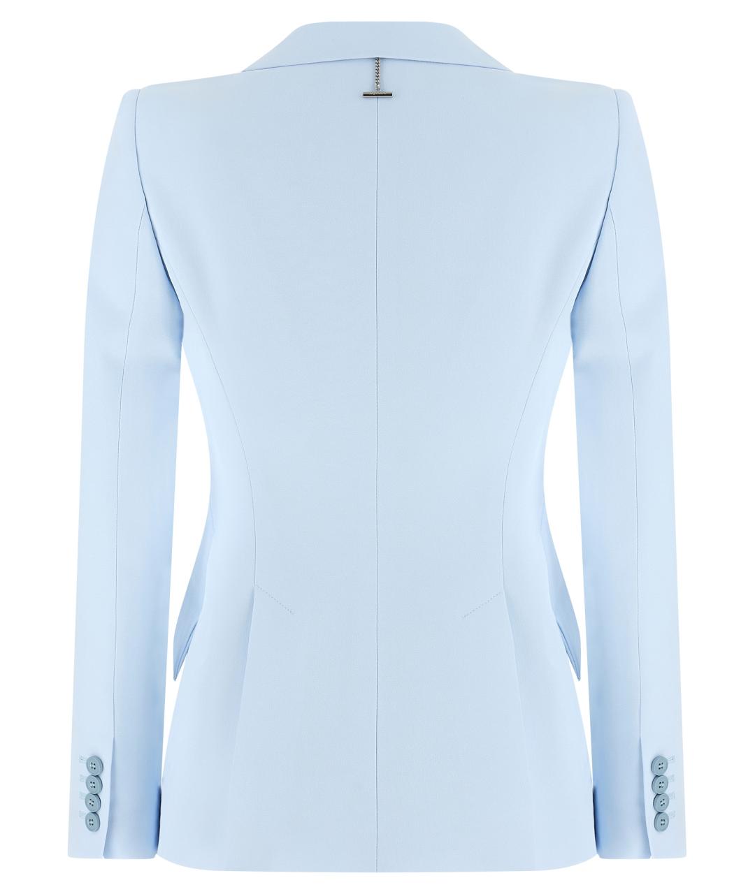 ALEXANDER MCQUEEN Голубой вискозный жакет/пиджак, фото 2