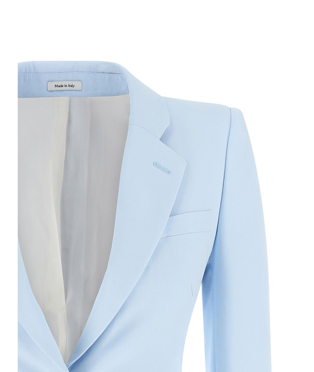 ALEXANDER MCQUEEN Голубой вискозный жакет/пиджак, фото 3