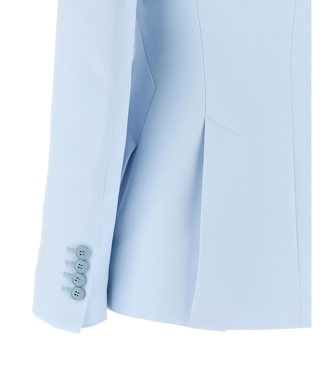 ALEXANDER MCQUEEN Голубой вискозный жакет/пиджак, фото 4