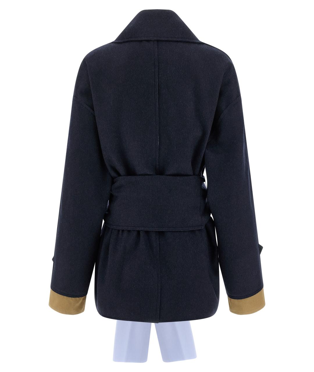 JEJIA Темно-синее шерстяное пальто, фото 2