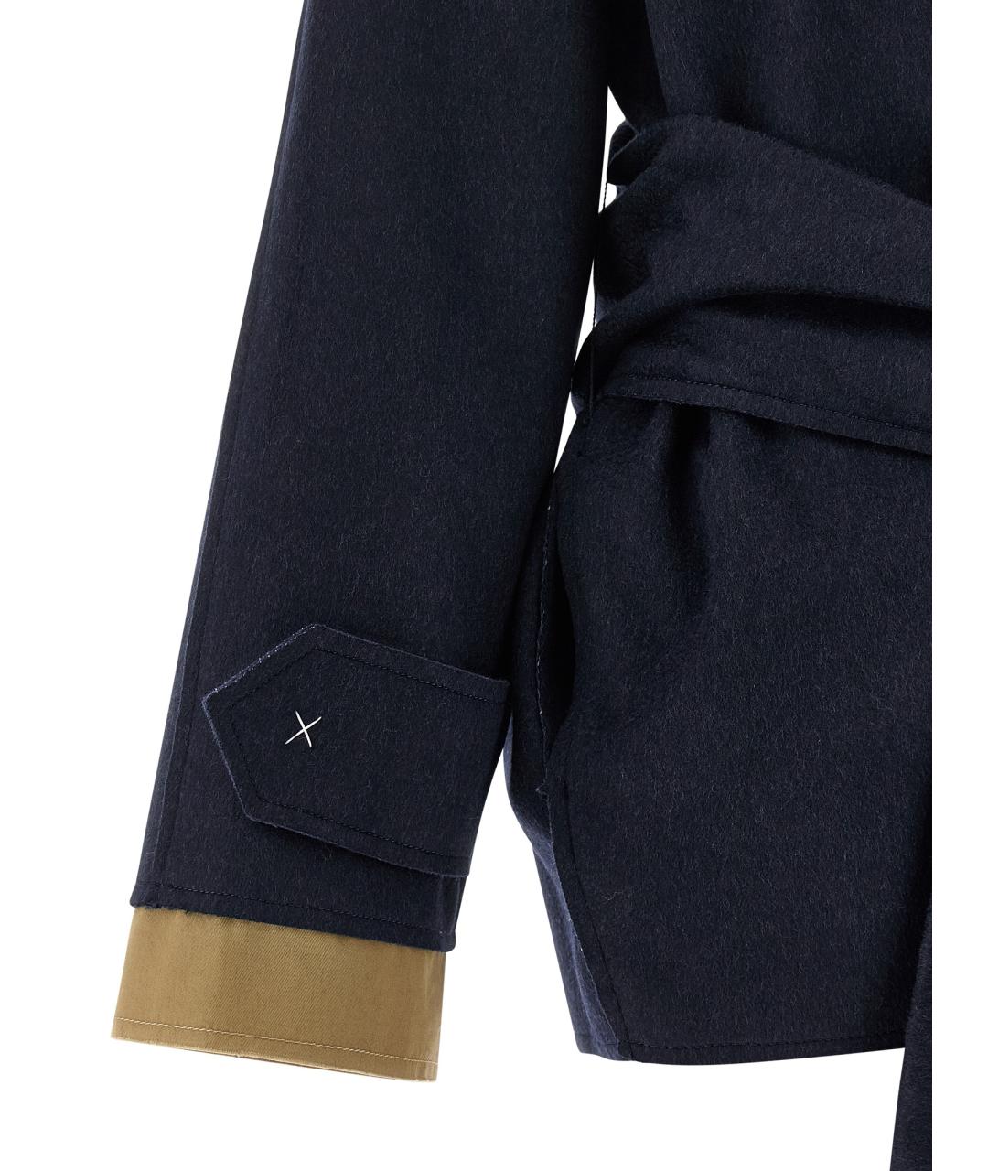 JEJIA Темно-синее шерстяное пальто, фото 4