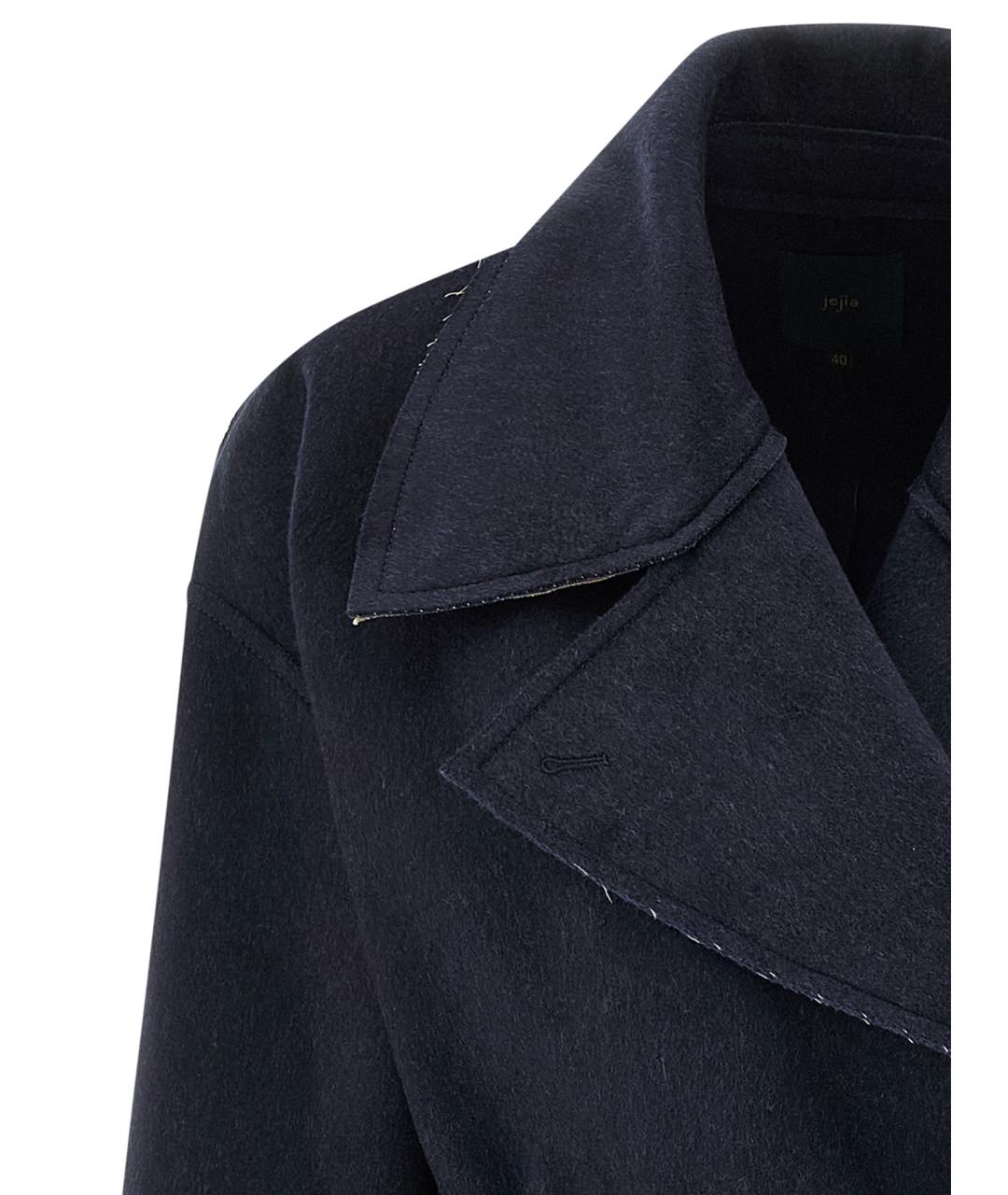 JEJIA Темно-синее шерстяное пальто, фото 3