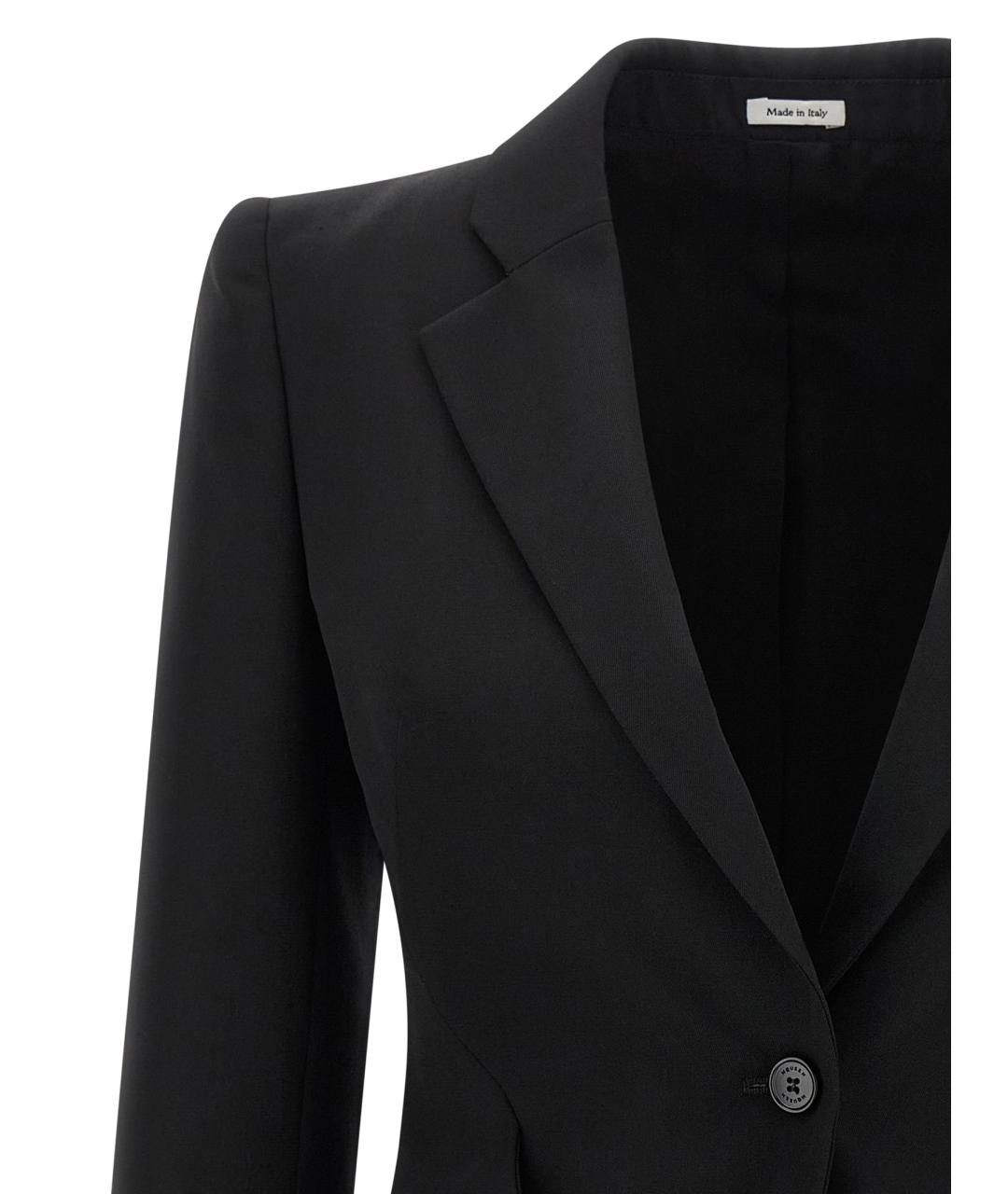 ALEXANDER MCQUEEN Черный шерстяной жакет/пиджак, фото 3