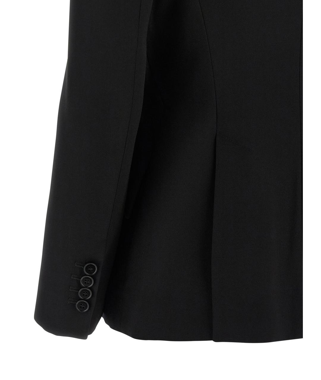 ALEXANDER MCQUEEN Черный шерстяной жакет/пиджак, фото 4
