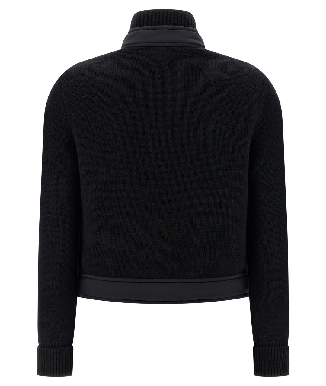 MONCLER GRENOBLE Черный полиамидовый кардиган, фото 2