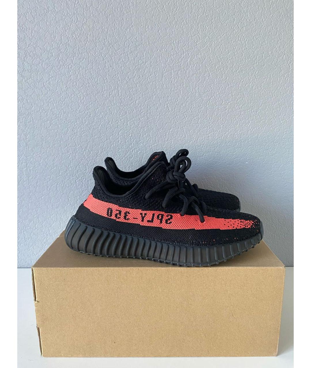 ADIDAS YEEZY Черные текстильные кроссовки, фото 4