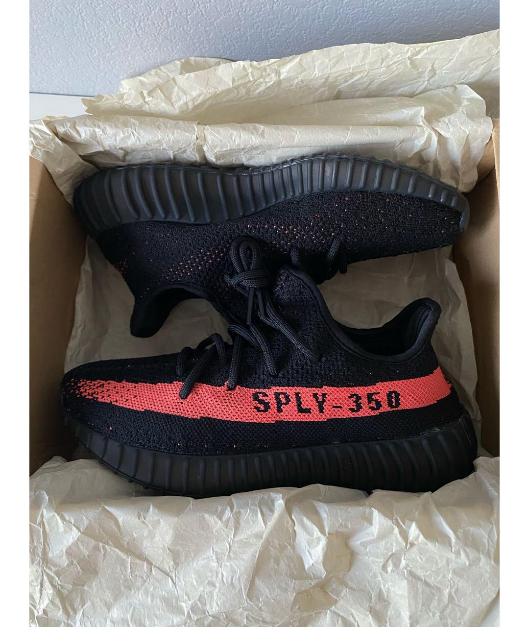 ADIDAS YEEZY Черные текстильные кроссовки, фото 2