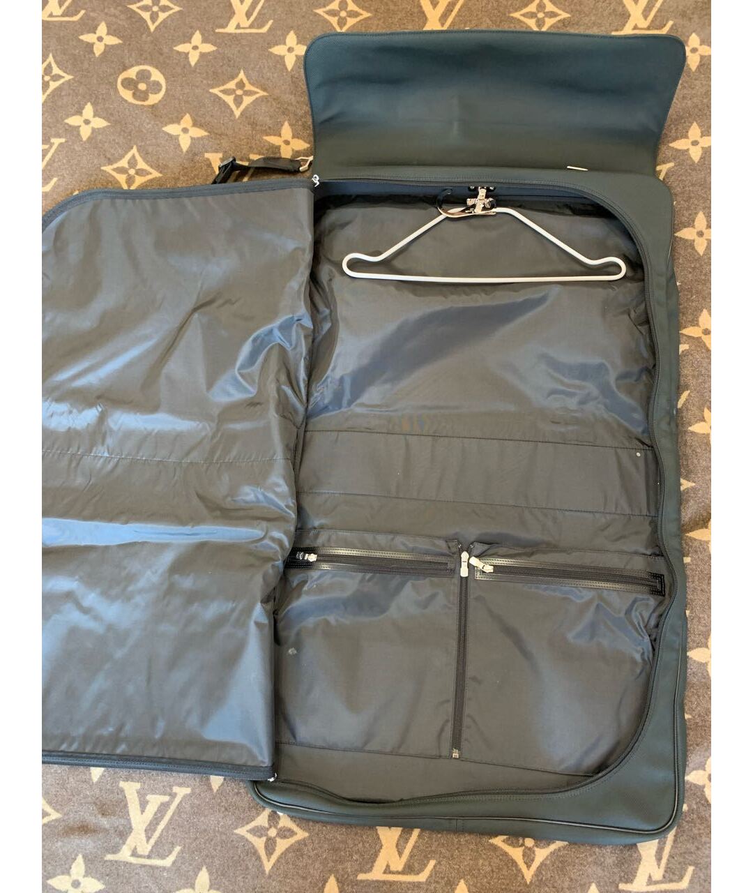 LOUIS VUITTON PRE-OWNED Антрацитовый чемодан, фото 7