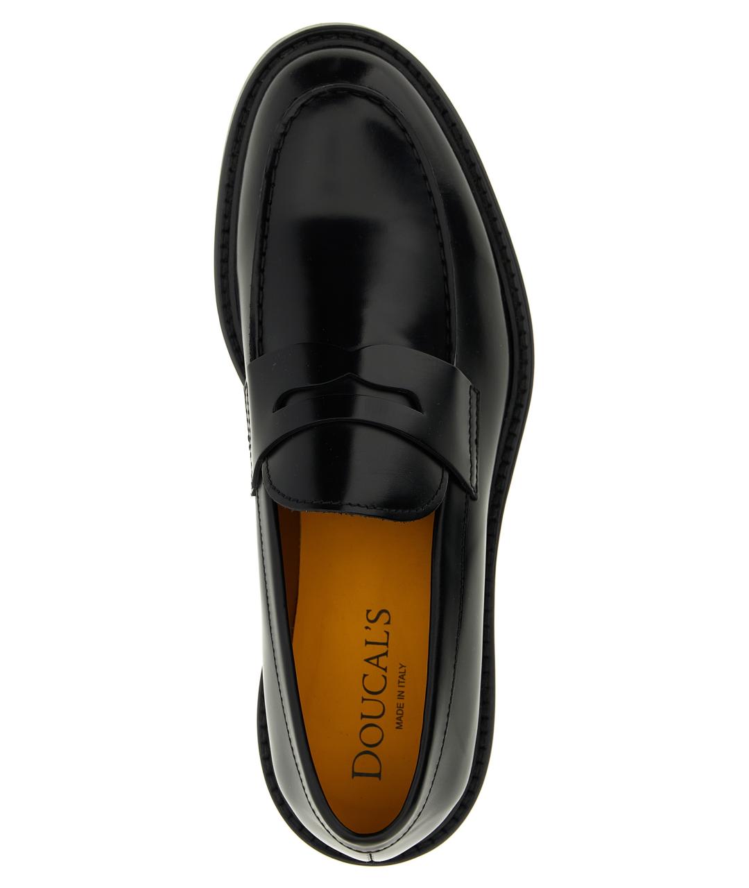 DOUCAL'S Черные кожаные лоферы, фото 4