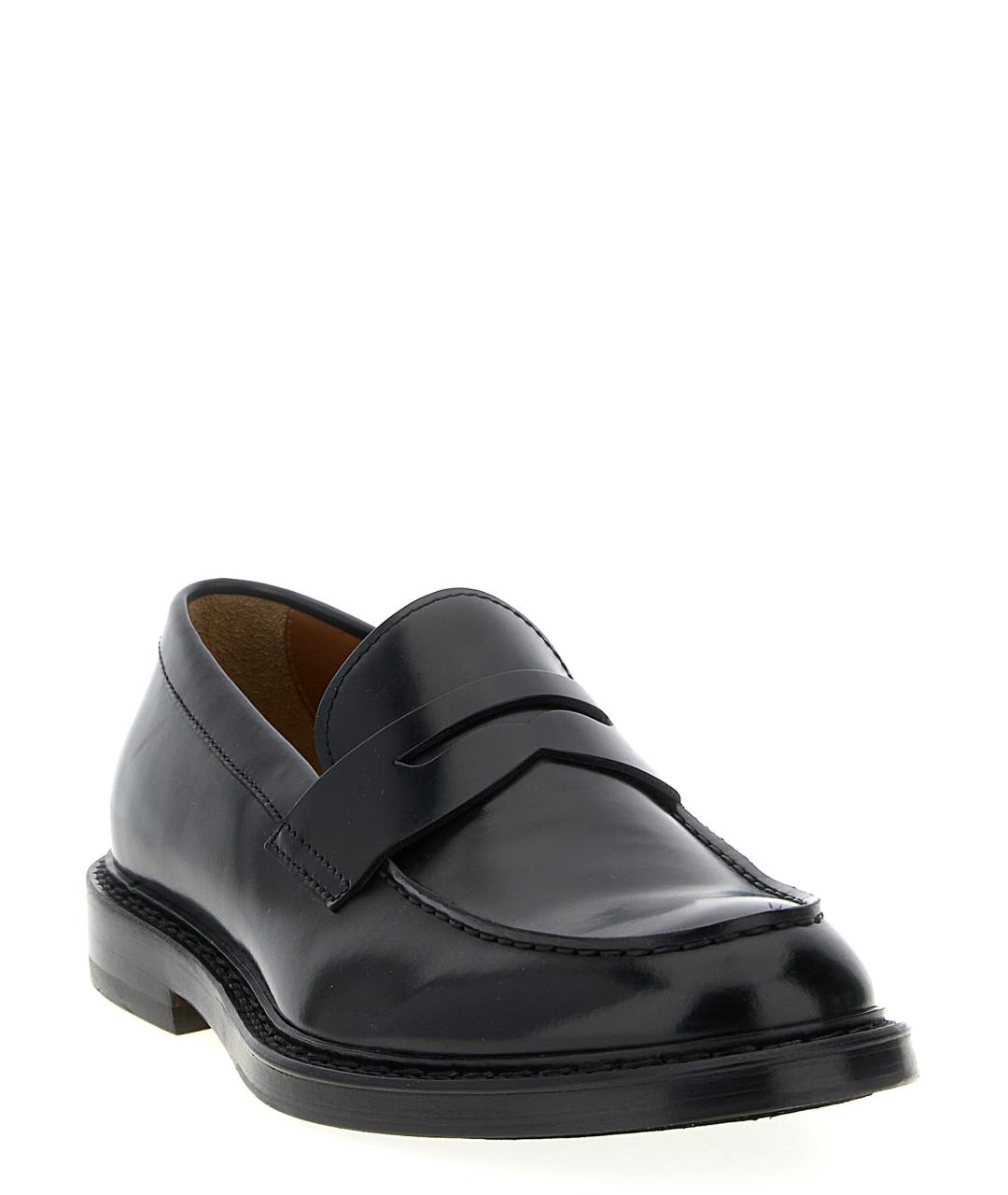 DOUCAL'S Черные кожаные лоферы, фото 2