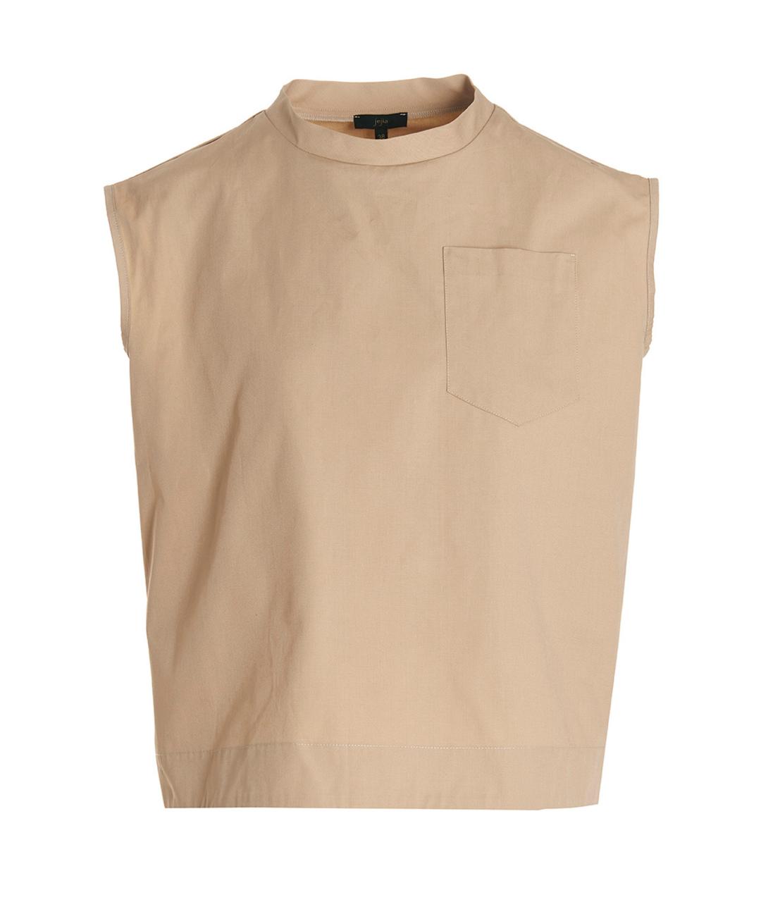 JEJIA Бежевая хлопковая блузы, фото 1