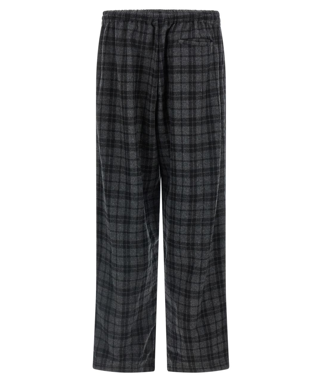 WILLY CHAVARRIA Серые шерстяные повседневные брюки, фото 2