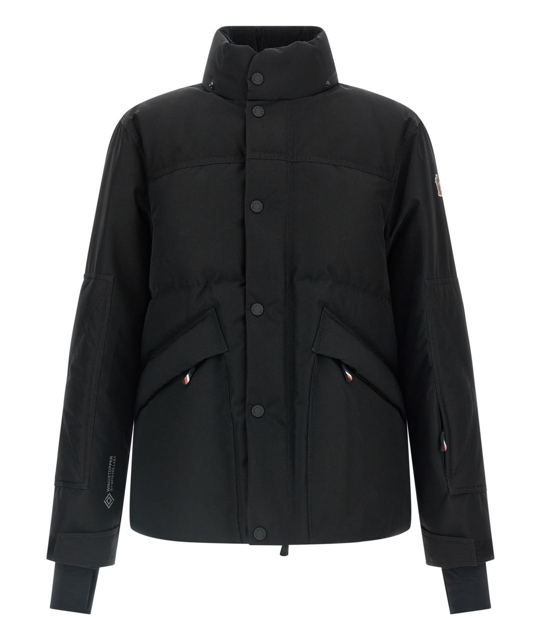 MONCLER GRENOBLE Черный полиэстеровый пуховик, фото 2