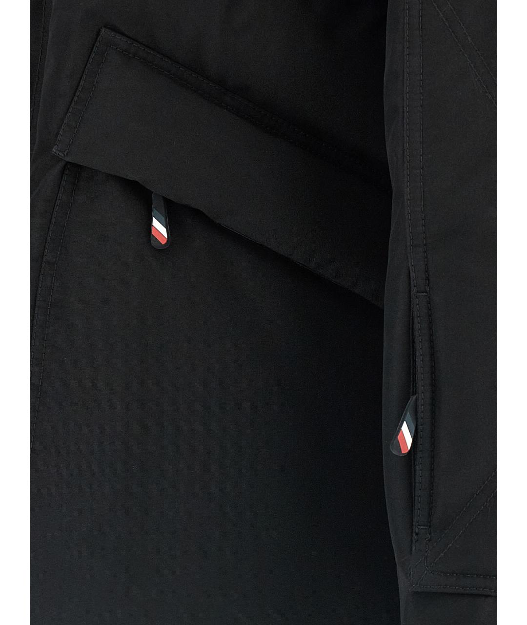 MONCLER GRENOBLE Черный полиэстеровый пуховик, фото 5