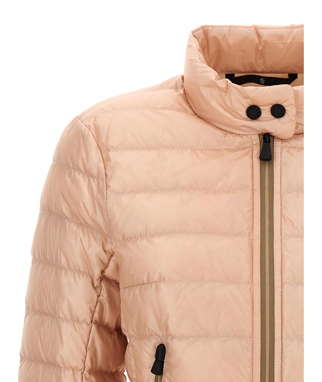 MONCLER GRENOBLE Розовый полиамидовый пуховик, фото 3