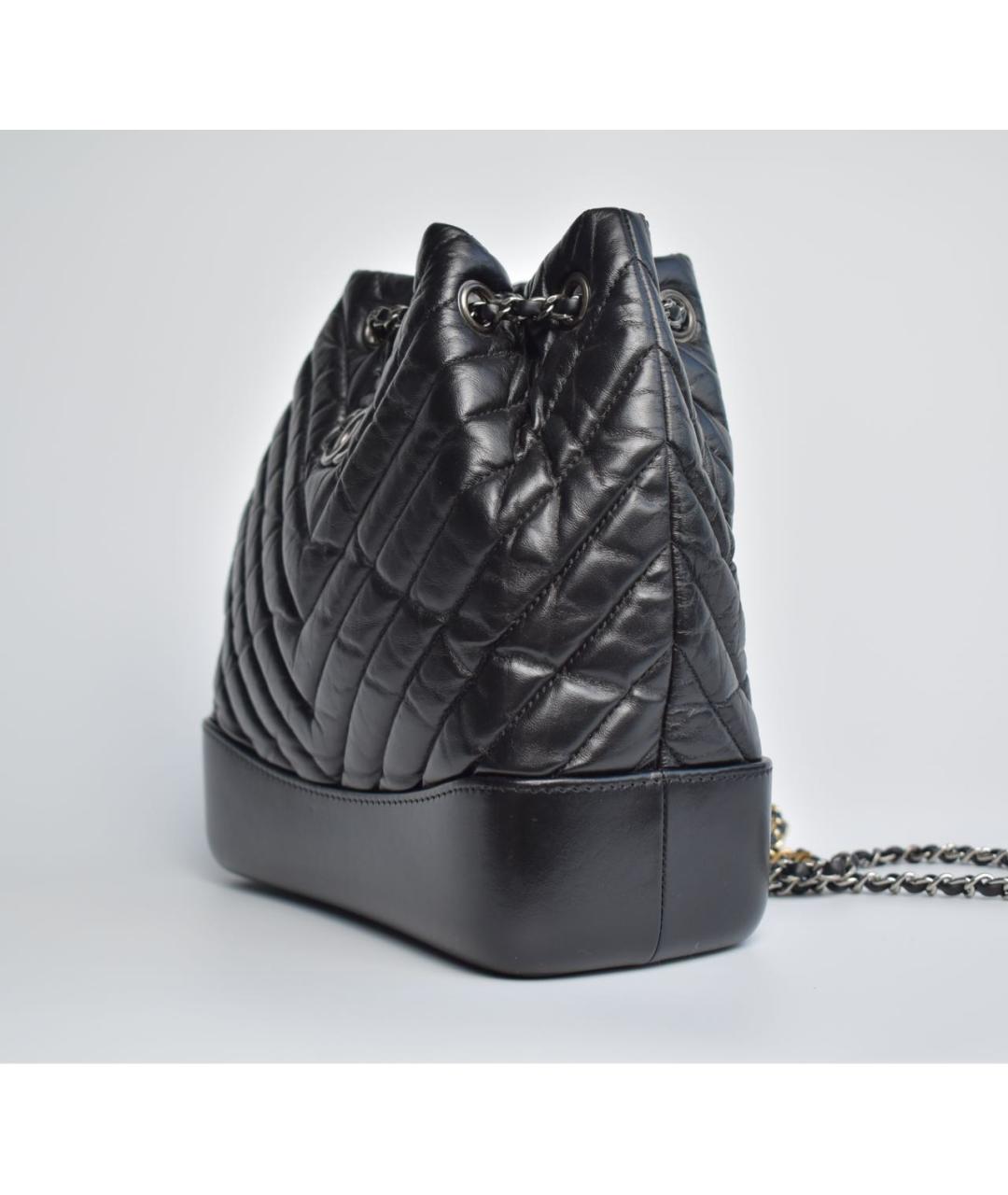 CHANEL Черный кожаный рюкзак, фото 2