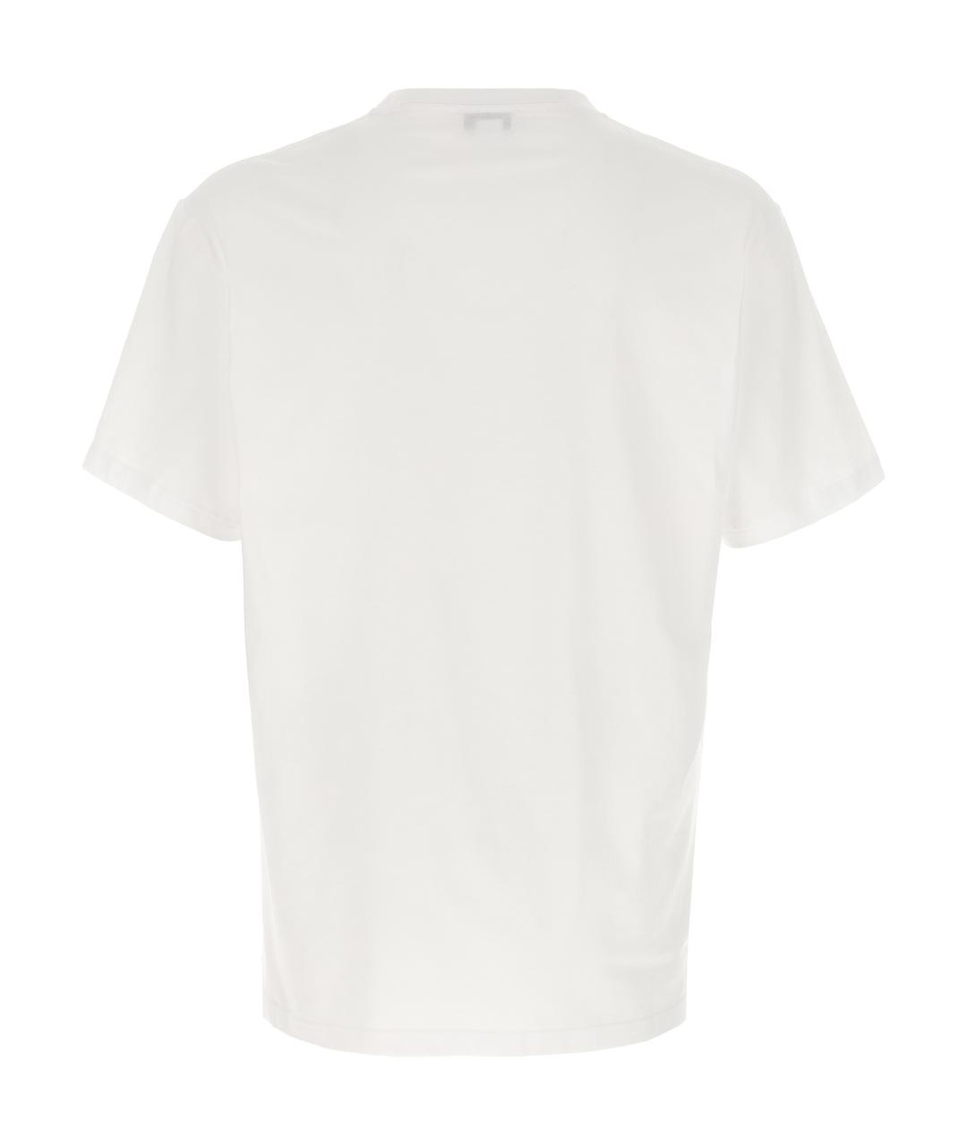 ALEXANDER MCQUEEN Белая хлопковая футболка, фото 2