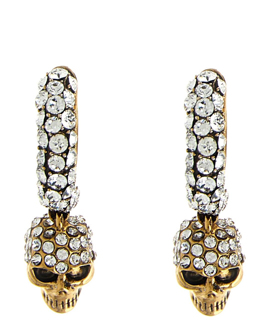 ALEXANDER MCQUEEN Золотые металлические серьги, фото 1