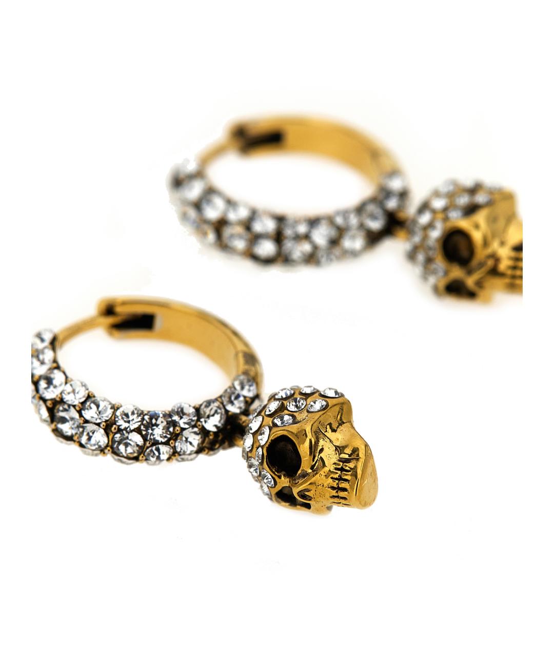 ALEXANDER MCQUEEN Золотые металлические серьги, фото 2