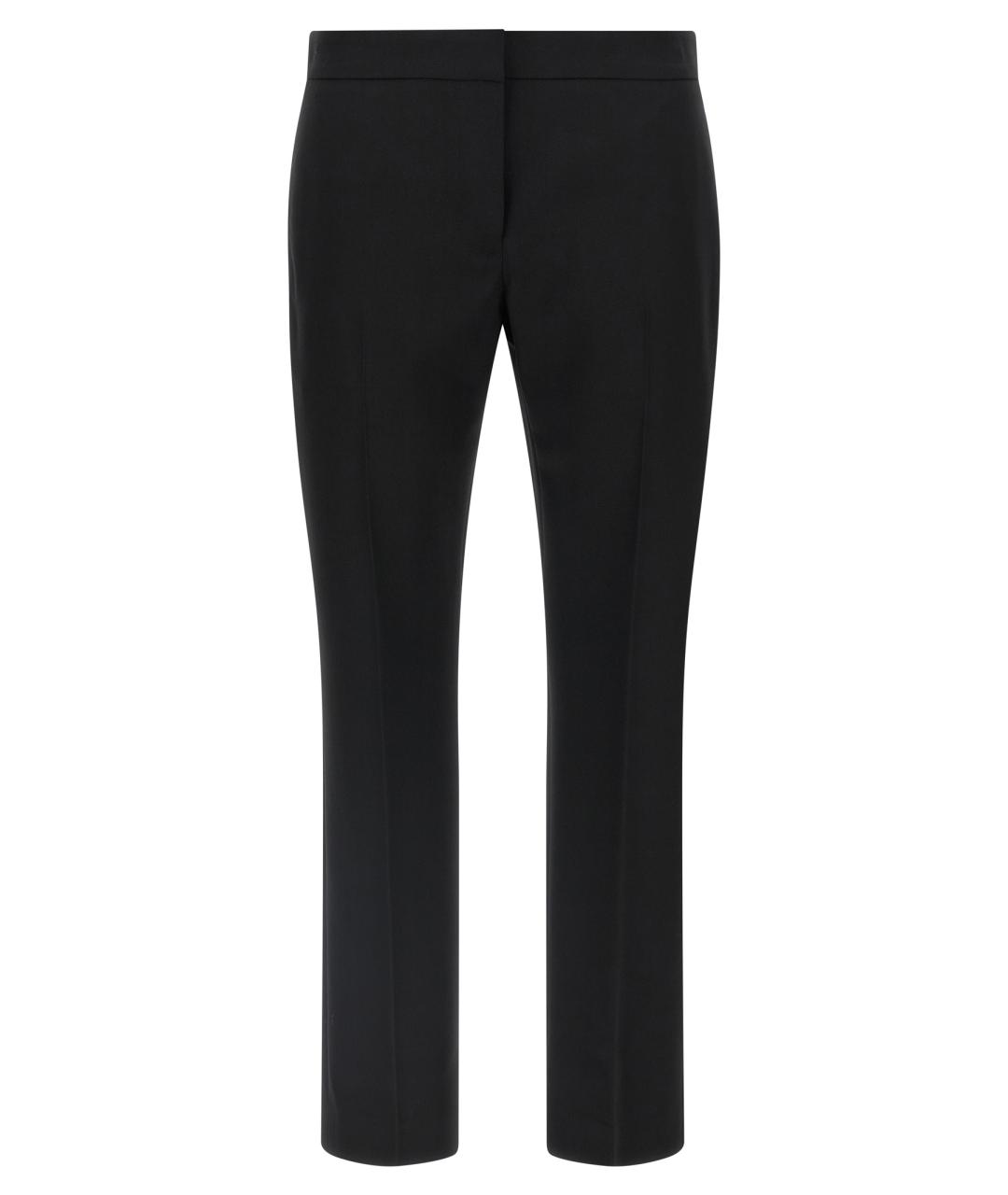 ALEXANDER MCQUEEN Черные шерстяные прямые брюки, фото 1
