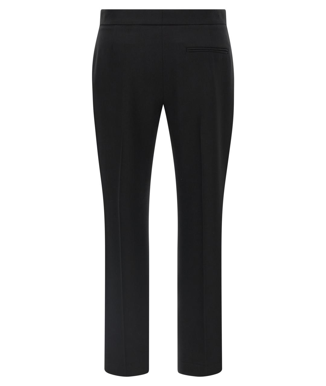 ALEXANDER MCQUEEN Черные шерстяные прямые брюки, фото 2
