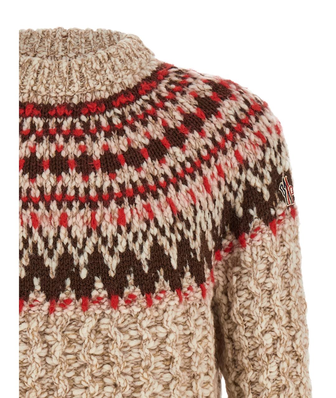 MONCLER GRENOBLE Мульти шерстяной джемпер / свитер, фото 3