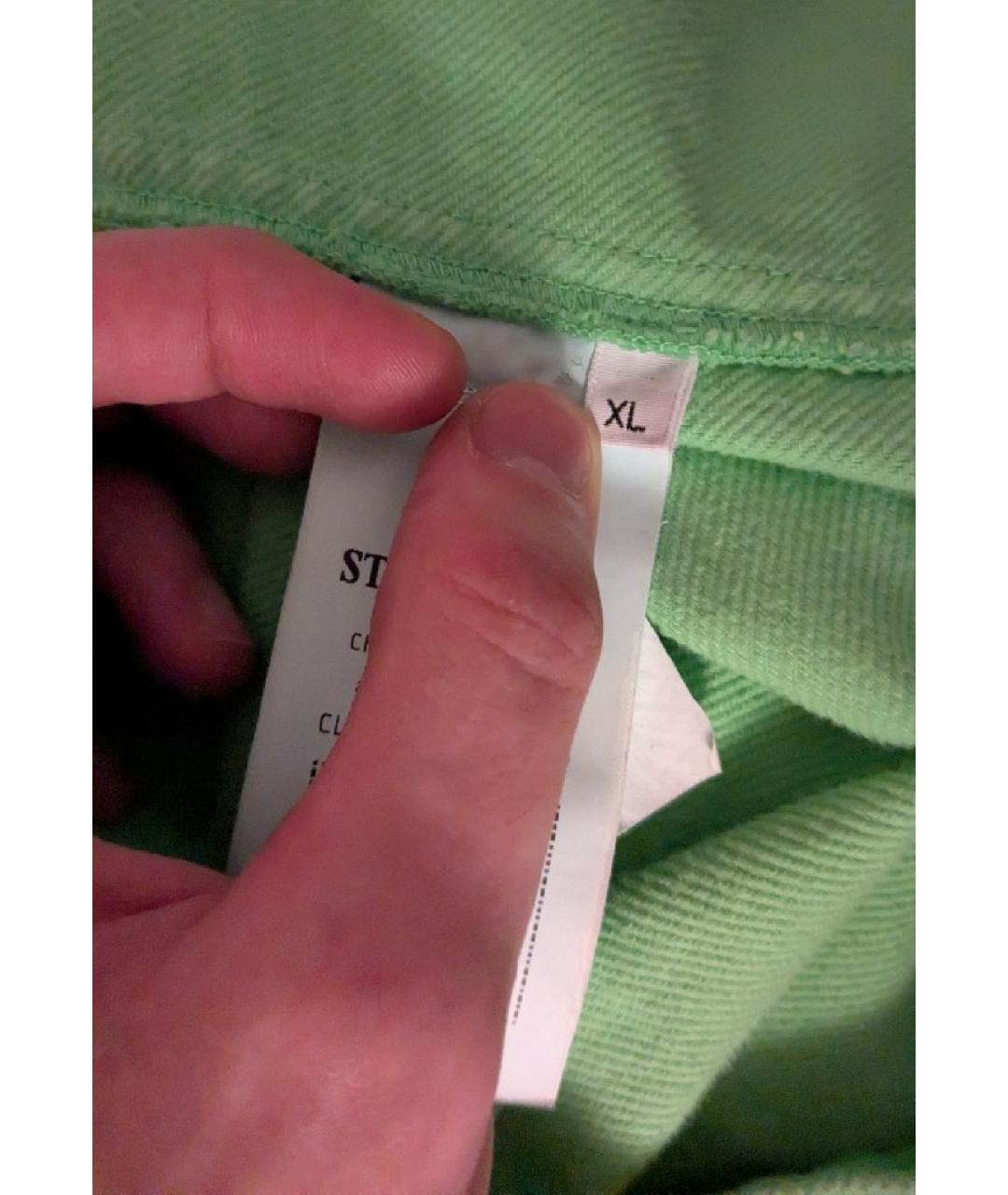 STONE ISLAND Салатовая хлопковая куртка, фото 7