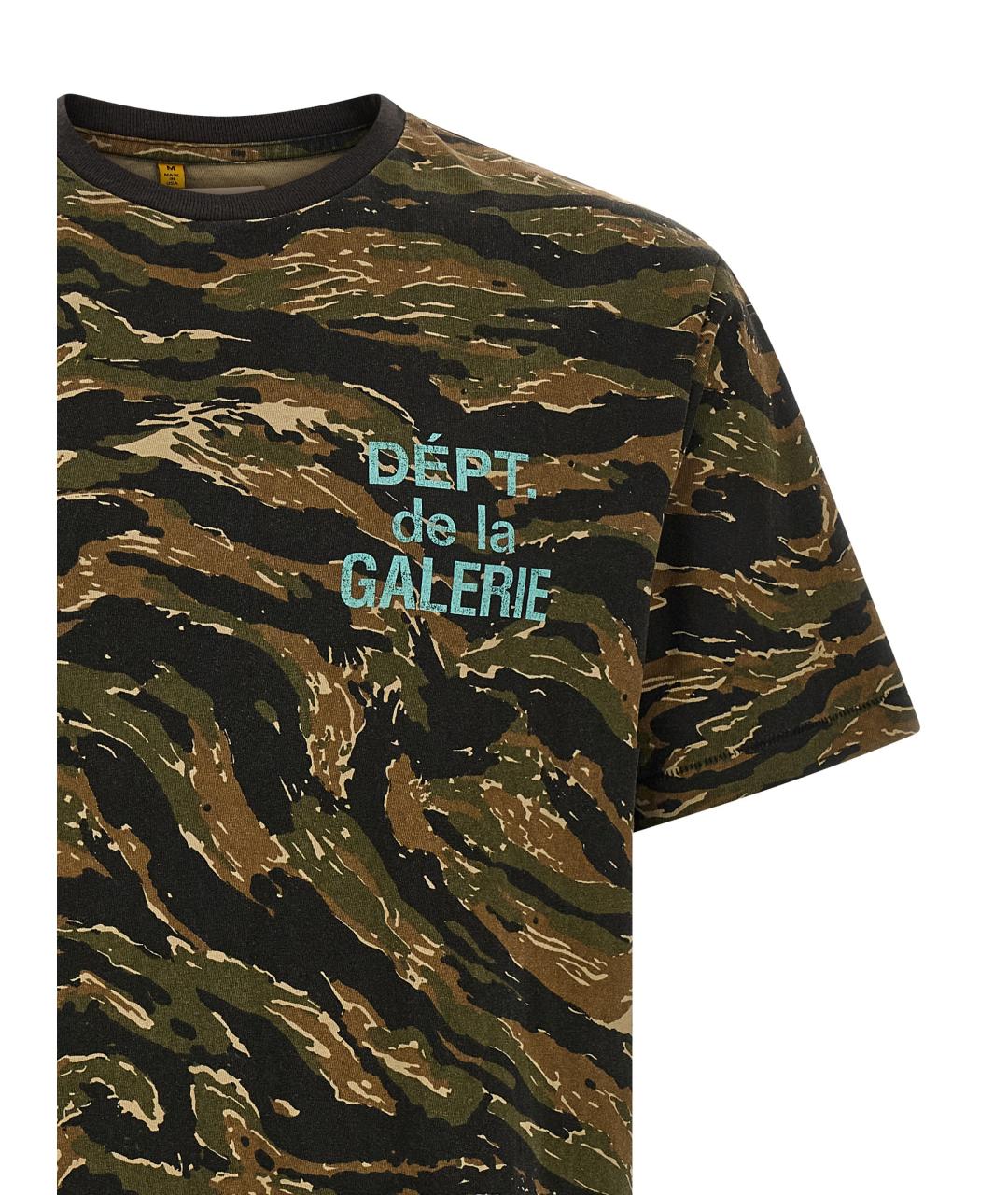 Gallery Dept Зеленая хлопковая футболка, фото 3