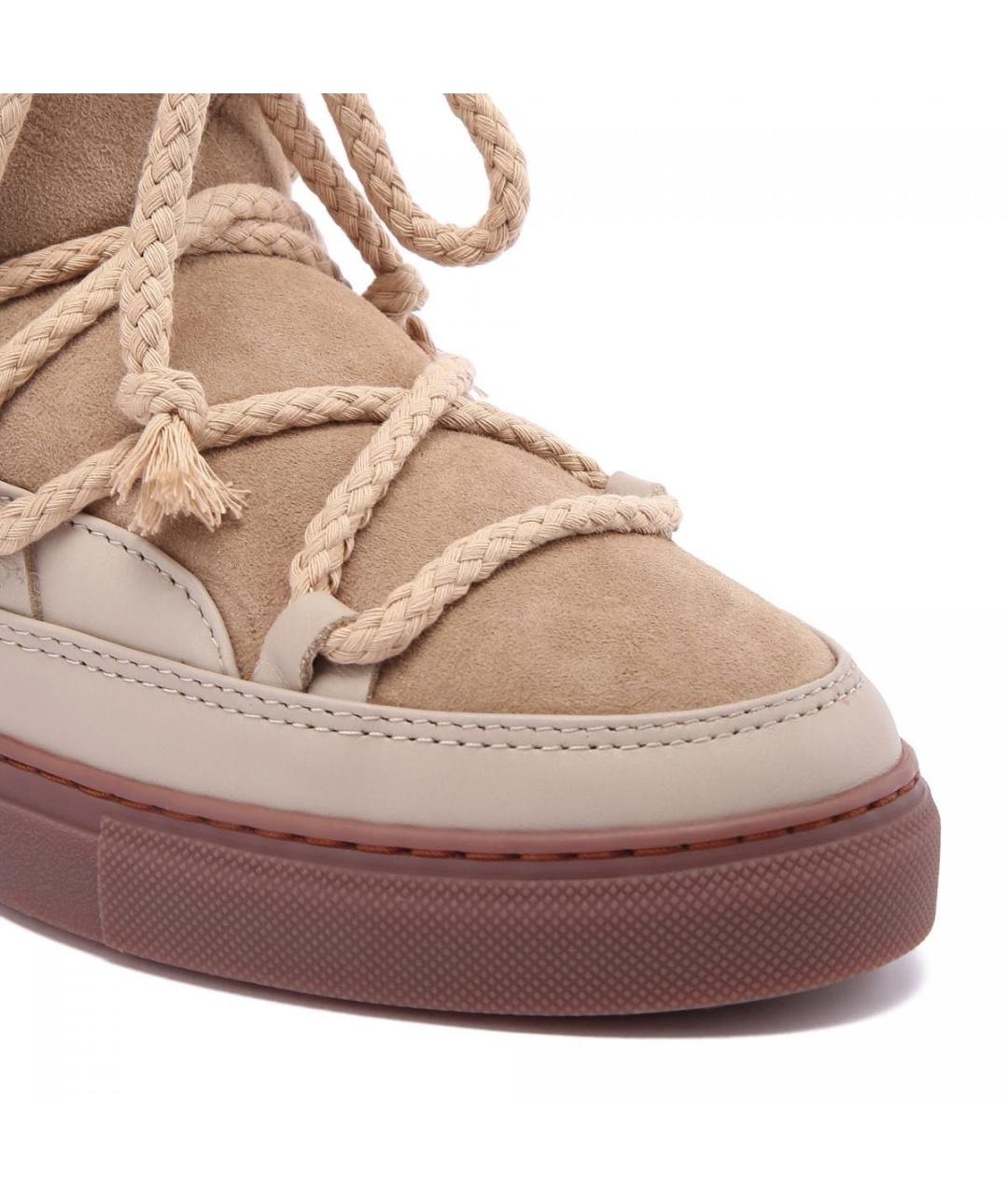 INUIKII Бежевые замшевые ботинки, фото 3