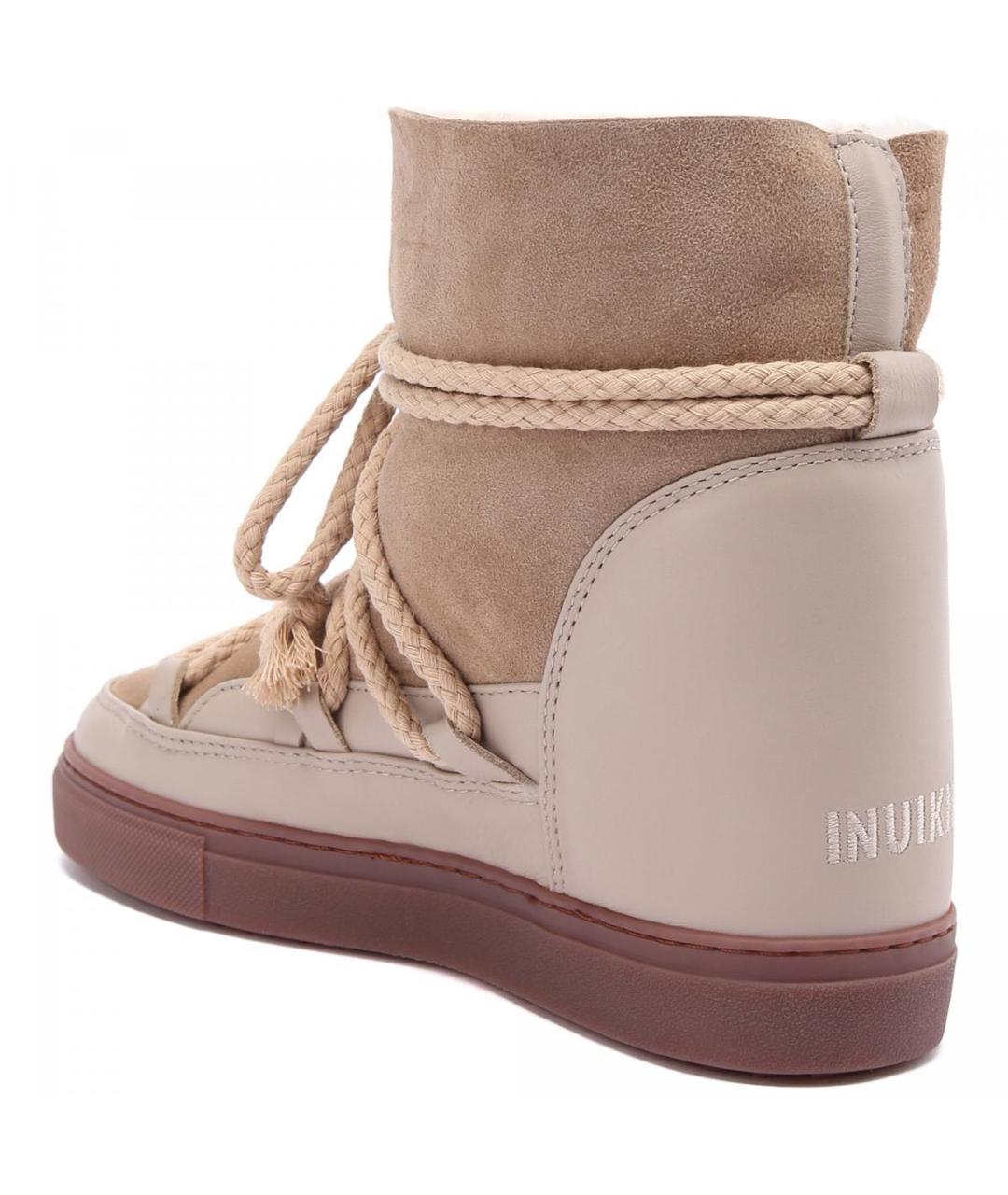 INUIKII Бежевые замшевые ботинки, фото 4
