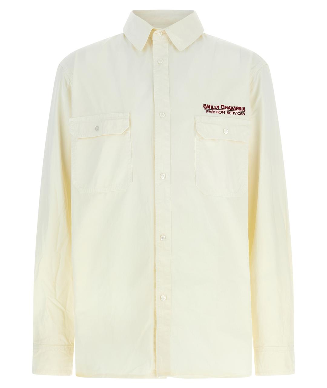 WILLY CHAVARRIA Бежевая хлопковая кэжуал рубашка, фото 1