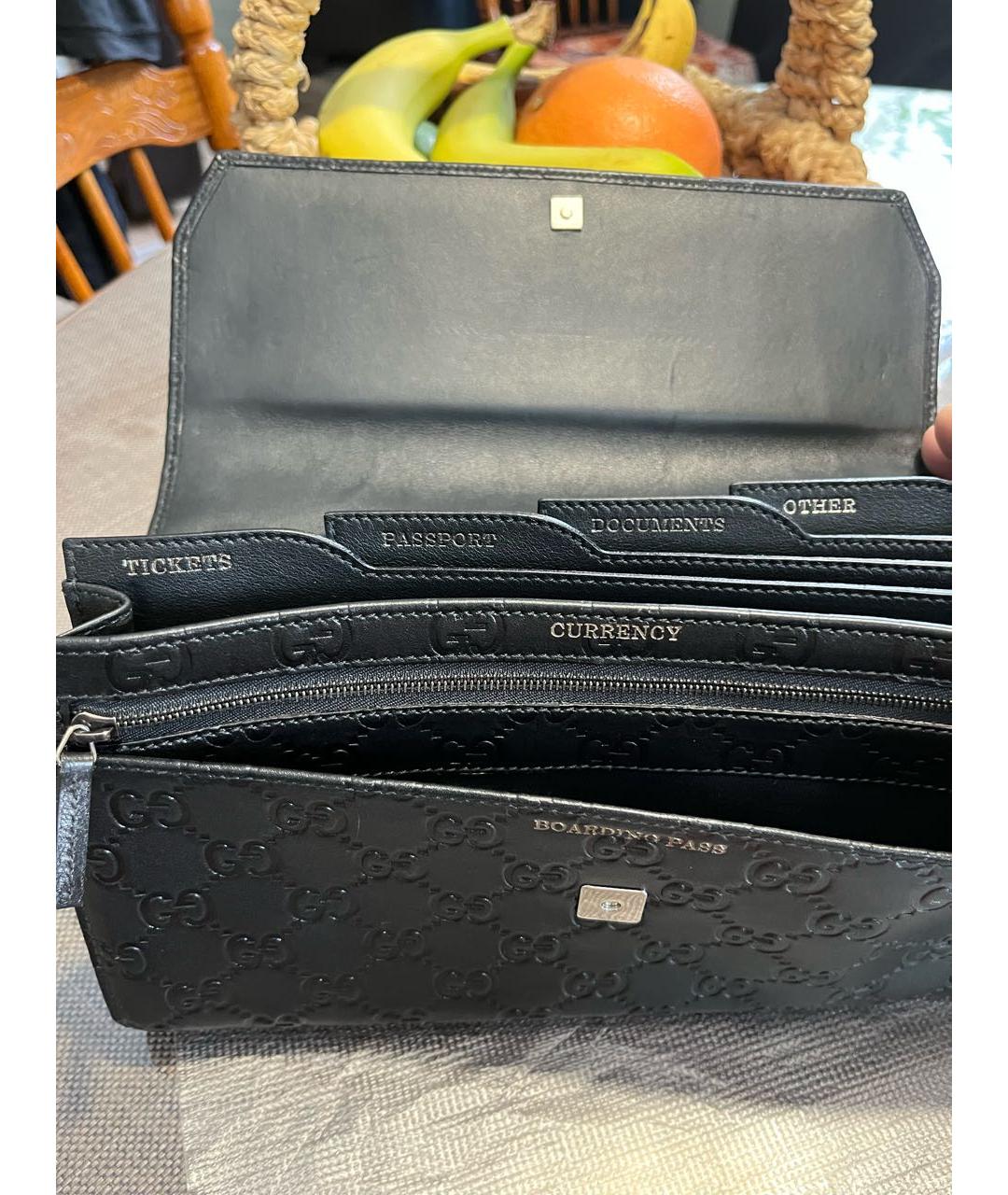 GUCCI Черный кожаный кошелек, фото 2