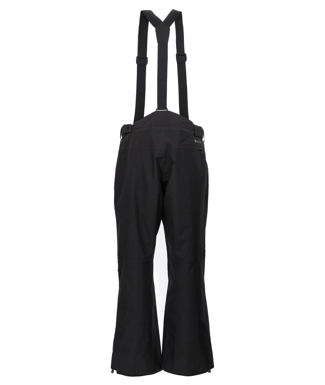 MONCLER GRENOBLE Черные полиамидовые повседневные брюки, фото 2