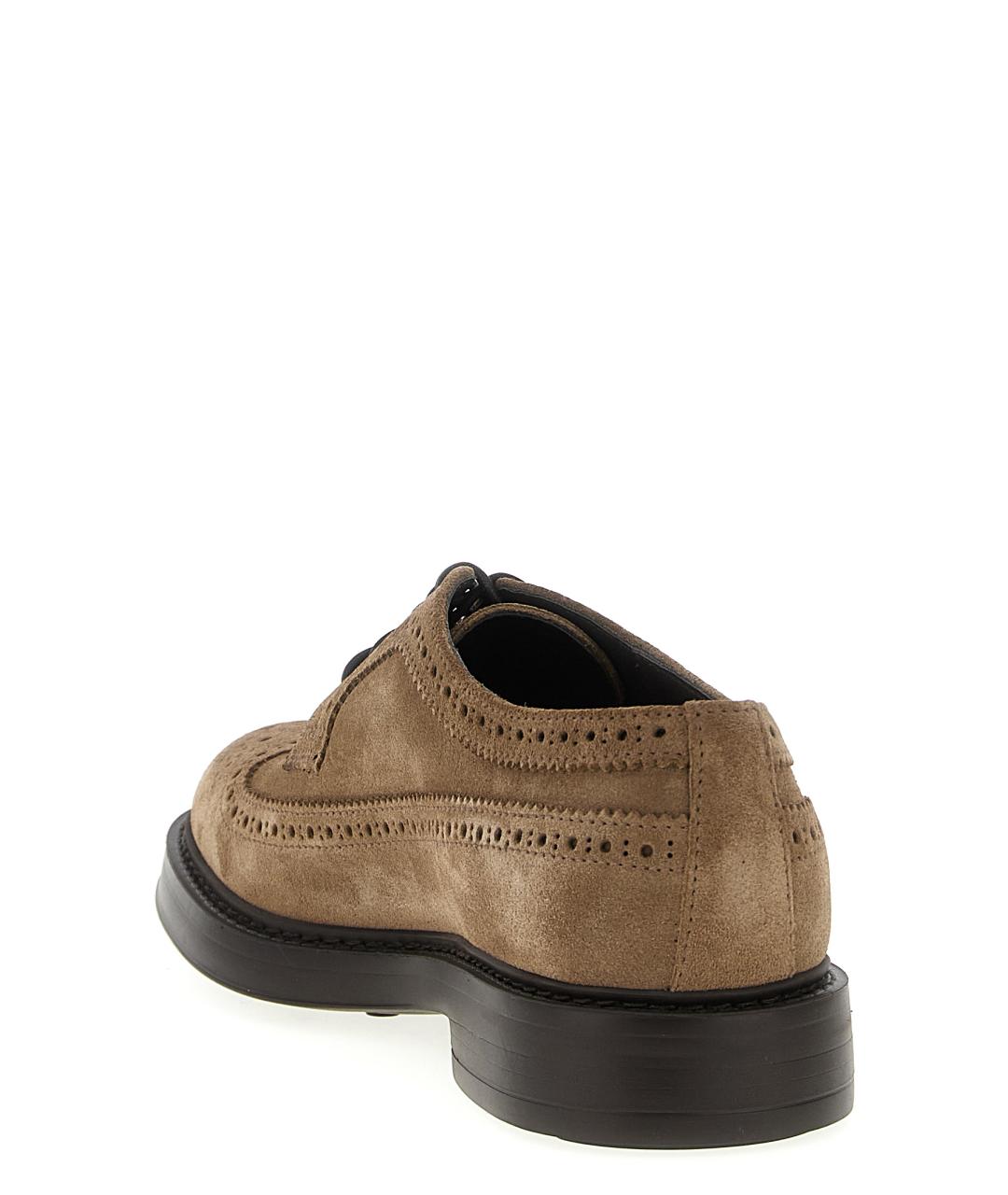 DOUCAL'S Бежевые кожаные туфли, фото 3