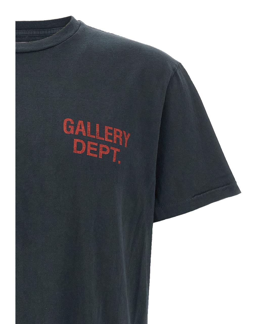 Gallery Dept Черная хлопковая футболка, фото 3